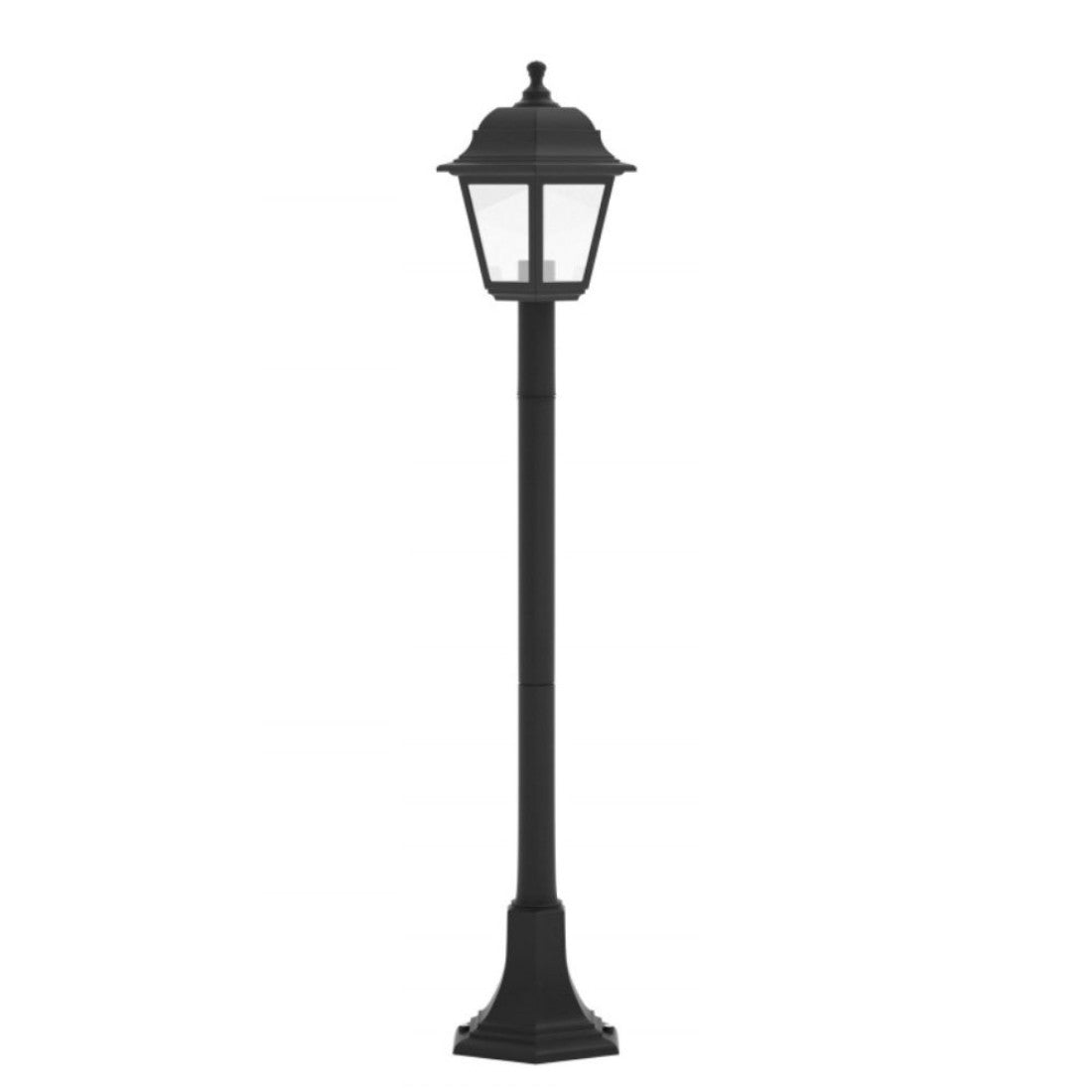 STALP ILUMINAT EXTERIOR NEGRU 230V/40W/1*E27/IP44 1200X185X190mm