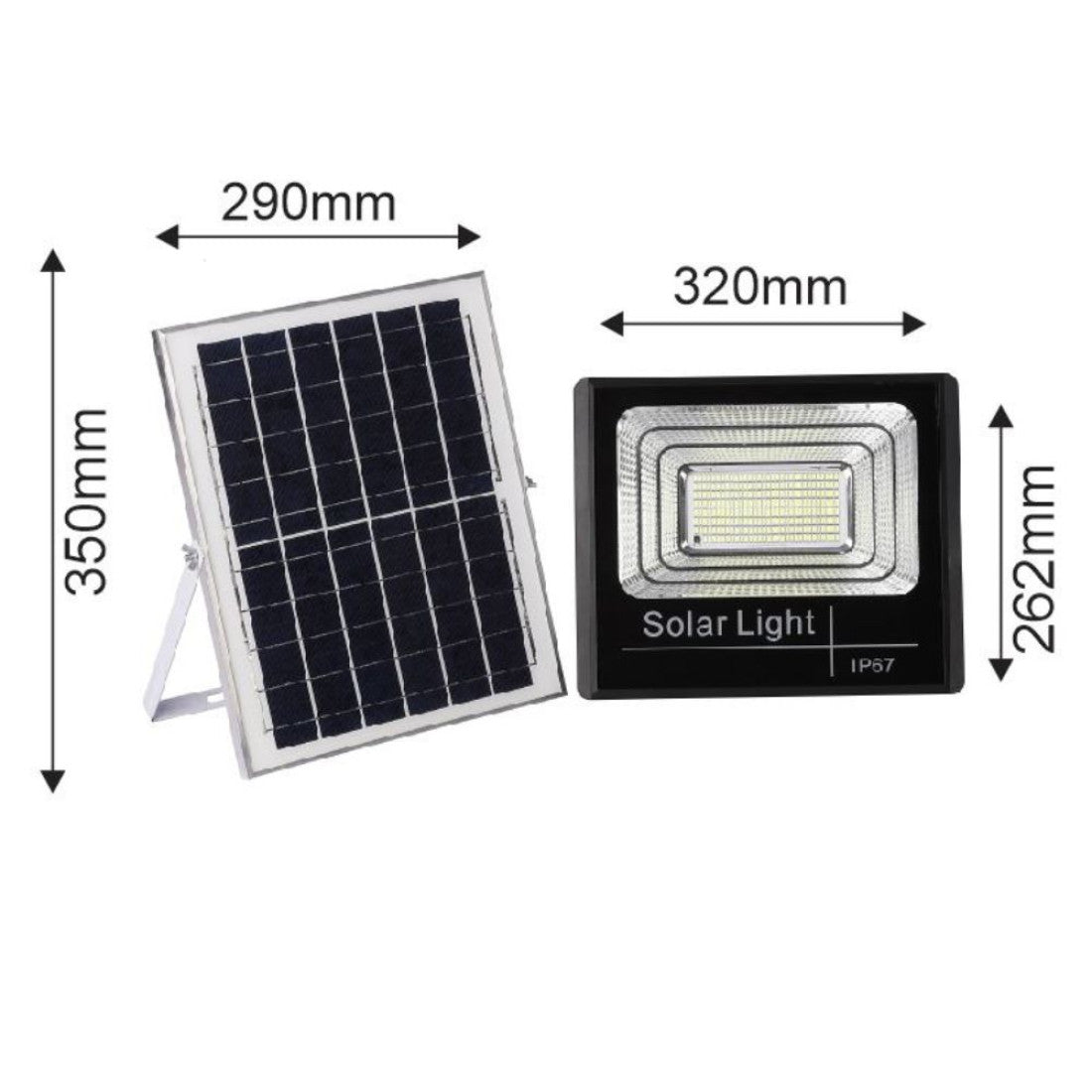 Proiector cu Panou Solar Monocristalin si telecomanda - 150W/6500k