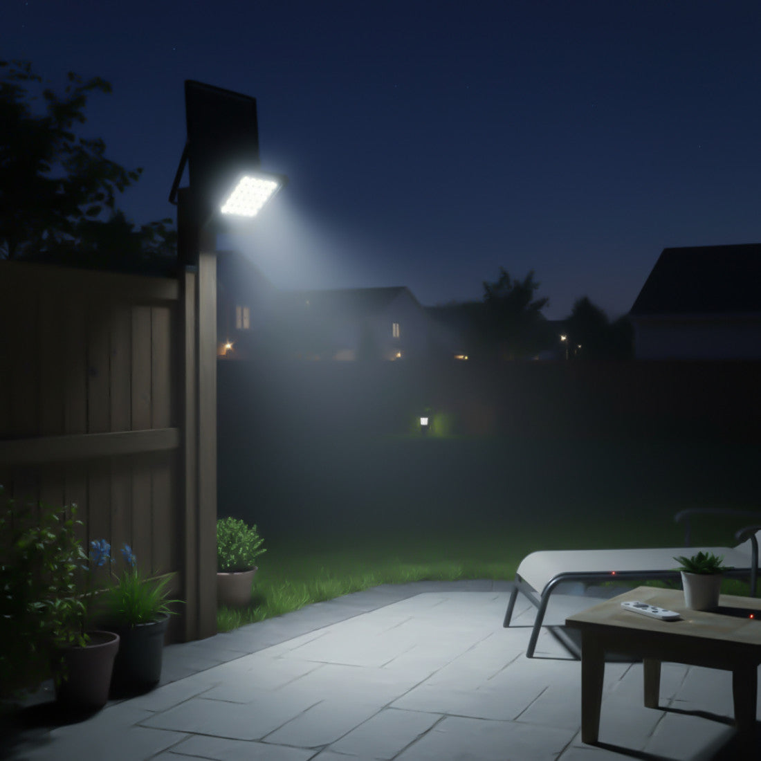 Proiector led SMD cu Panou Solar si telecomanda - 200W/6500k