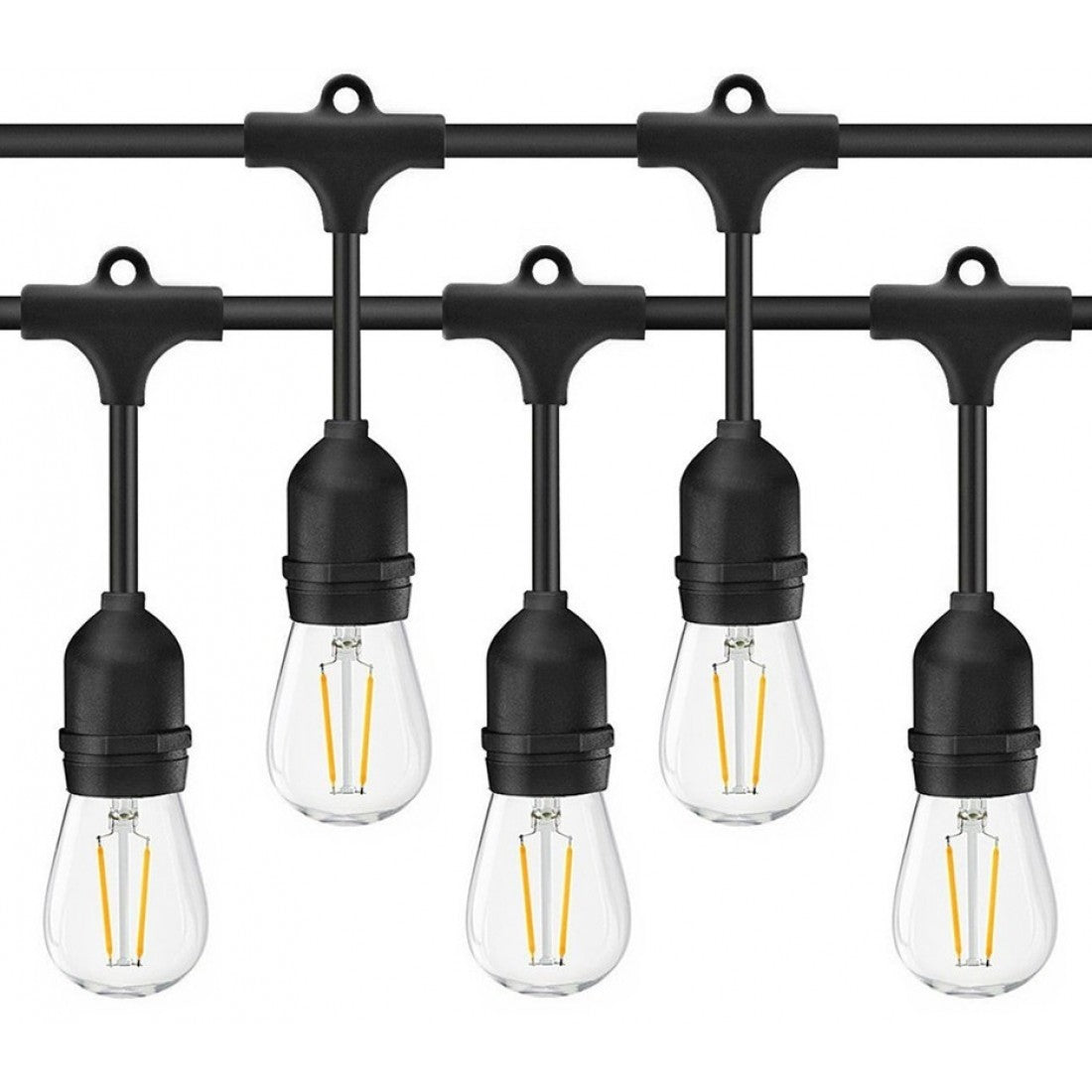 Ghirlanda luminoasa cu pendule, interconectabil, E27, IP65, 20m (becuri incluse)