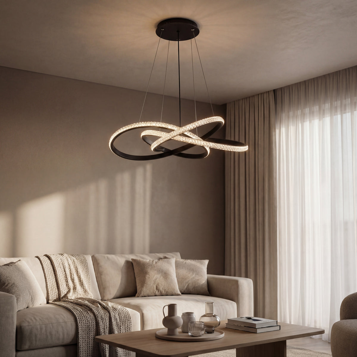 LUSTRA LED MIMAS AJUSTABILA 86W/4900LM/3000K/4000K6500K