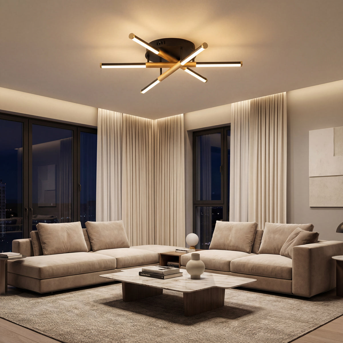 LUSTRA LED MANTA 50W / IP20 600MM + IR