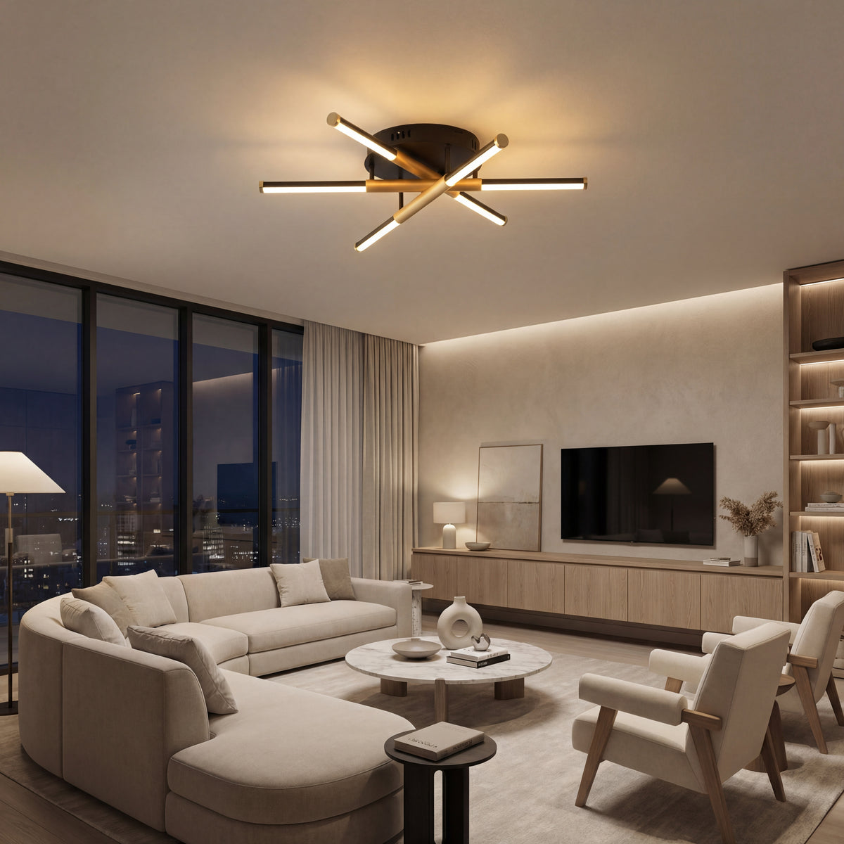LUSTRA LED MANTA 50W / IP20 600MM + IR