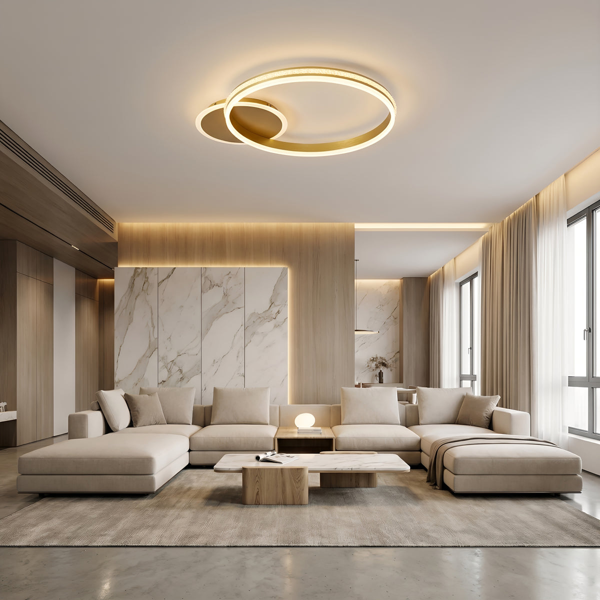 Lustra Led Hydra 100w/6300lm cu Telecomanda 500mm