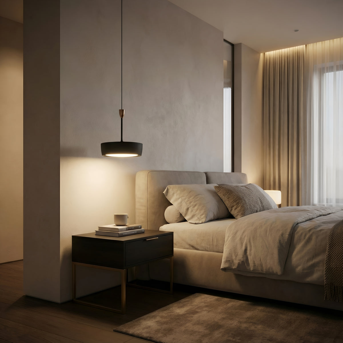 Lustra led Atlas cafenie 8W/230LM 3000K-6500K