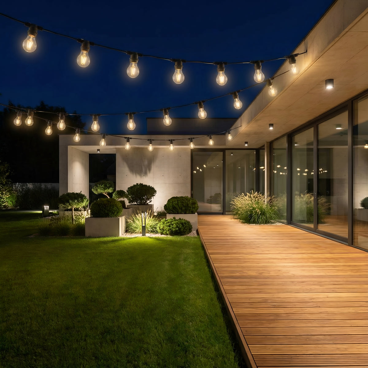 Ghirlanda luminoasa, 20m, interconectabil, E27, IP65, 20m (becuri incluse)
