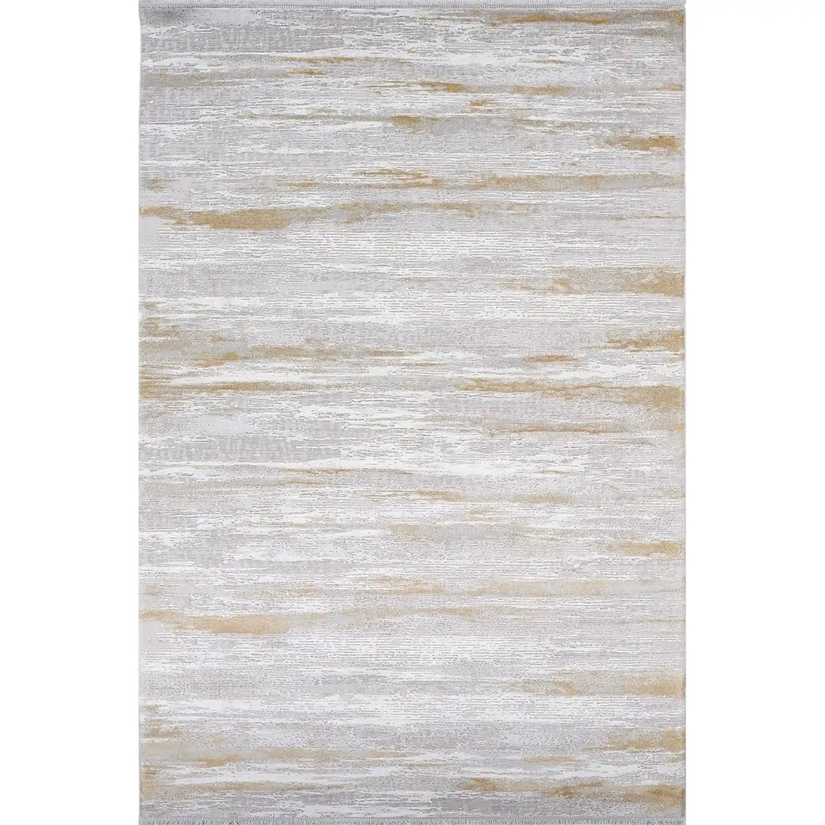 Covor KARIZMA 02828E, 80x150 cm, forma dreptunghiulara, fibre sintetice, auriu/gri