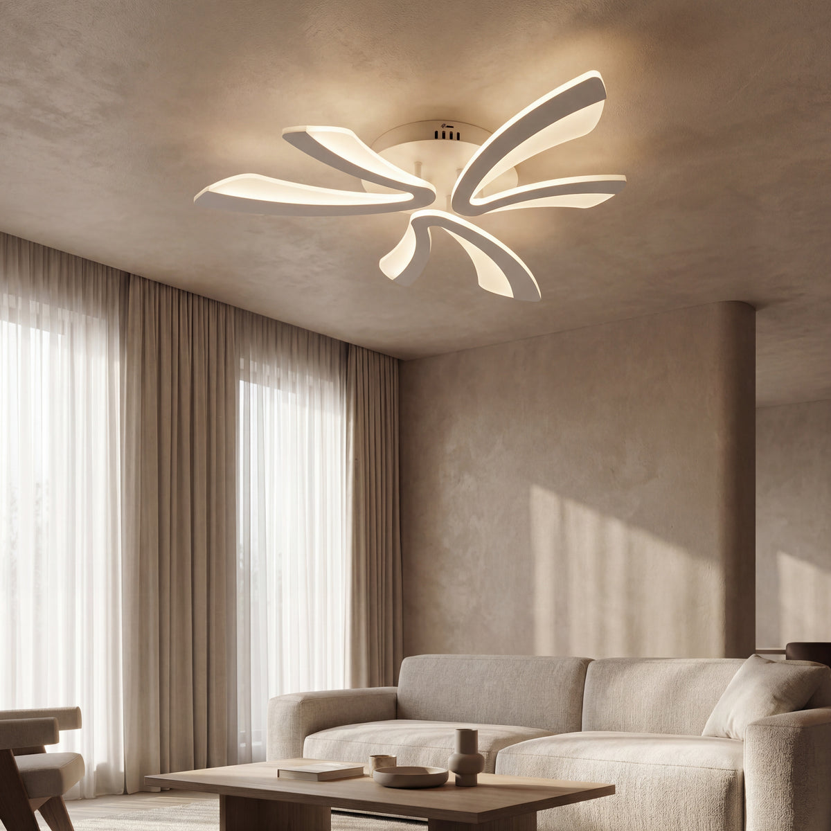 LUSTRA LED 40W CU 6 BRATE 3 CULORI+IR 610x90mma
