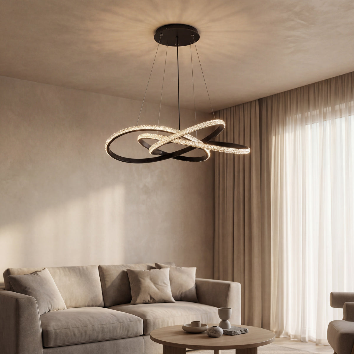 LUSTRA LED MIMAS AJUSTABILA 86W/4900LM/3000K/4000K6500K