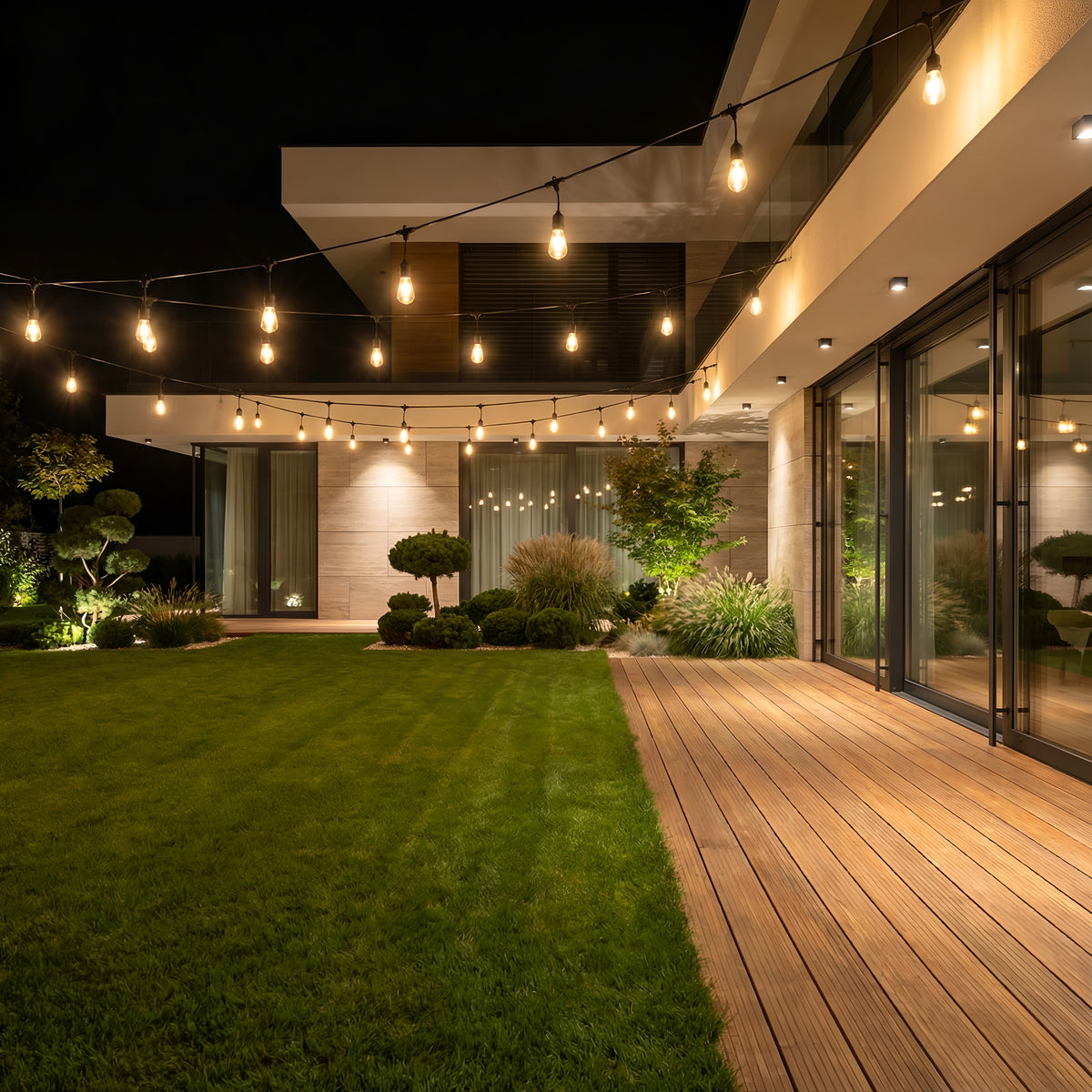 Ghirlanda luminoasa cu pendule, interconectabil, E27, IP65, 20m (becuri incluse)