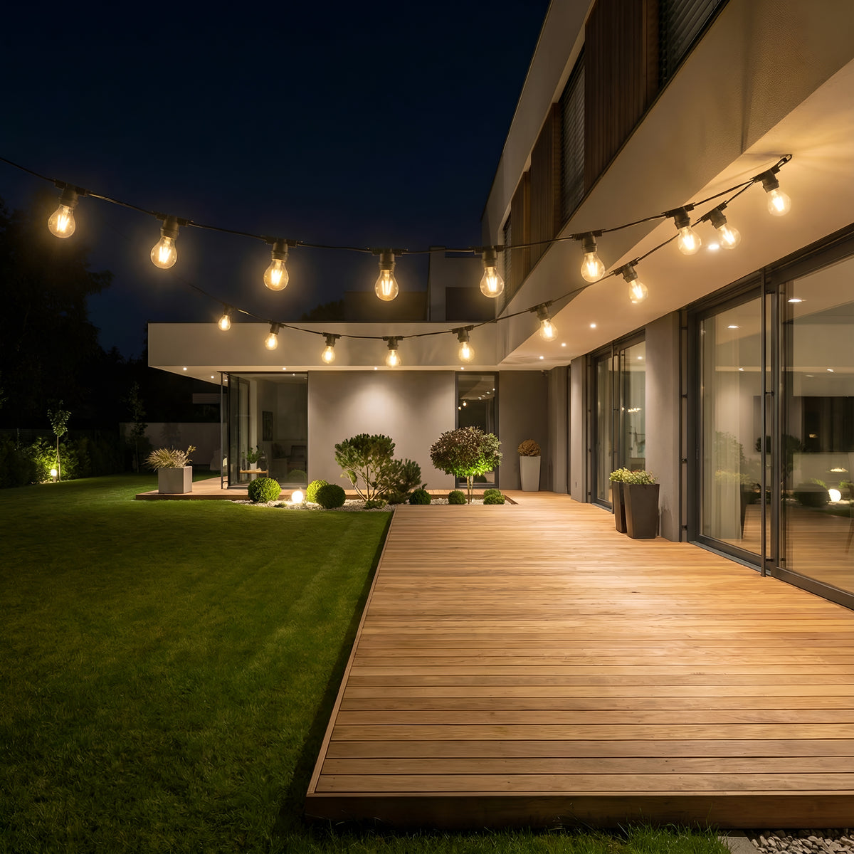 Ghirlanda luminoasa, 10m, interconectabil, E27, IP65, 10m (becuri incluse)