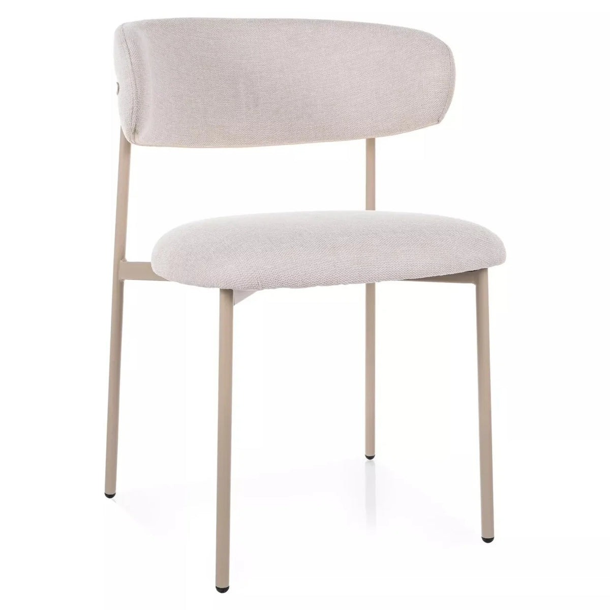 Scaun ELTON, bej deschis - Brego 22/casmir, stofa clasica/metal, 56x46x80 cm